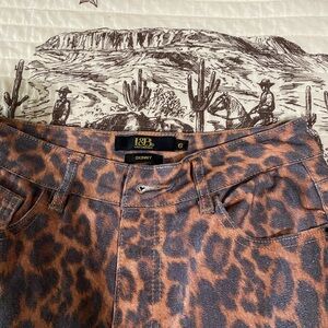 L&B Leopard Print Skinny Jeans